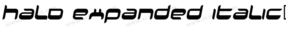 Halo Expanded Italic字体转换